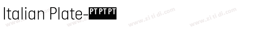 Italian Plate字体转换
